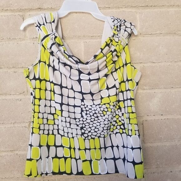 Worthington Sleeveless Geometric Print. Size L. - Picture 4 of 10